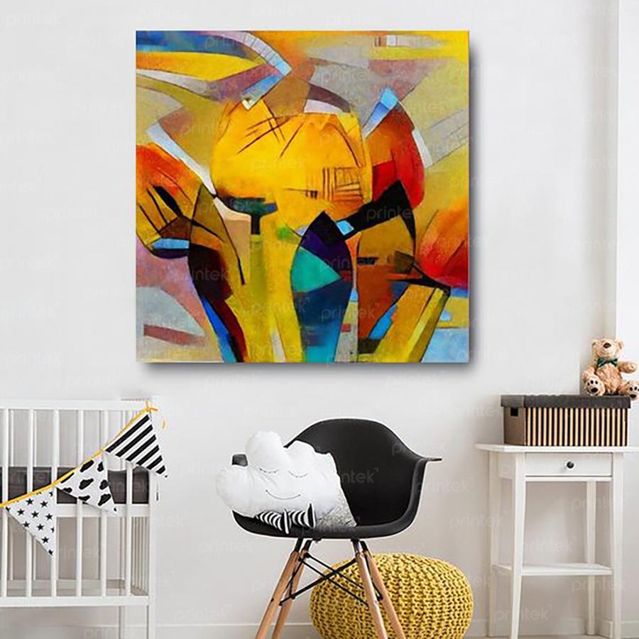 Tranh canvas trừu tượng, đã có khung – P23